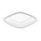 Dart PresentaBowls Pro Square Lids f/24-32oz Bowls, Clear, 8.5x8.5, PK252 C2464BDL - alternate 1
